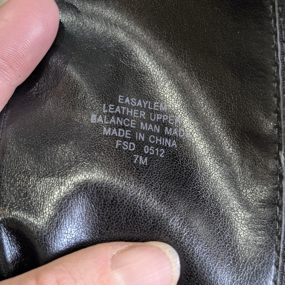 Enzo Angiolini Black Leather Tall Moto Boots With Buckle, Size 7 - Picture 10 of 11